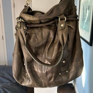 Olive green Sabina hobo convertible bag